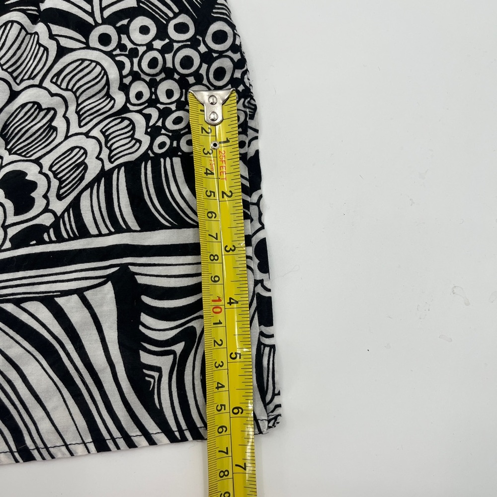 Trina Turk Cotton and Silk Sheer Tunic - Size Medium - Picture 9 of 12